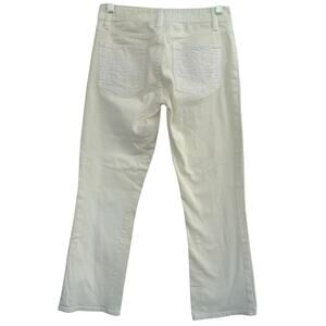 Tory Burch Cropped Slim Bootcut Denim Pants Low Rise Jeans Women Sz 25 Y2k